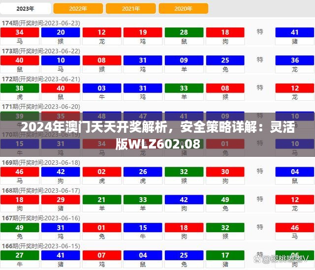 2024年澳门天天开奖解析，安全策略详解：灵活版WLZ602.08