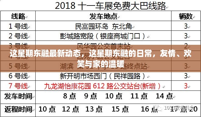 东融最新动态，友情、欢笑与家的温暖的一周日常