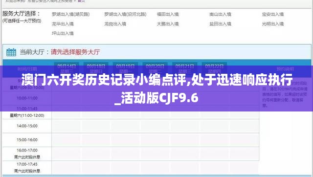 澳门六开奖历史记录小编点评,处于迅速响应执行_活动版CJF9.6