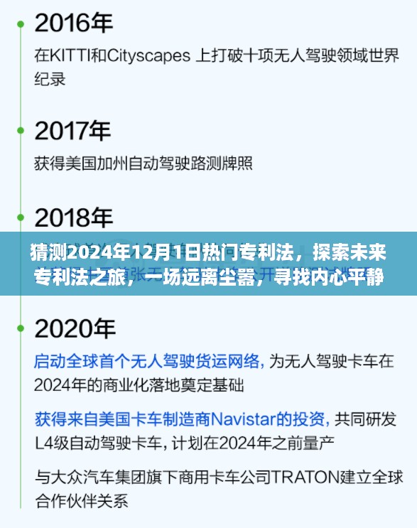 探索未来专利法的奇妙之旅，预测2024年热门专利法趋势及内心平静的探险之旅