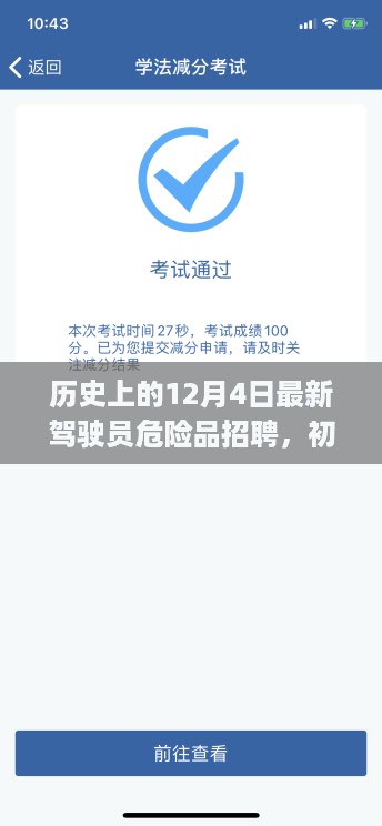 历史上的12月4日危险品驾驶员招聘全解析，初学者与进阶用户指南